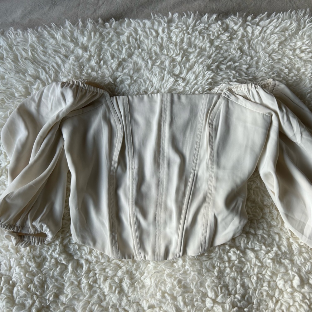 Puffy Sleeve Corset Top